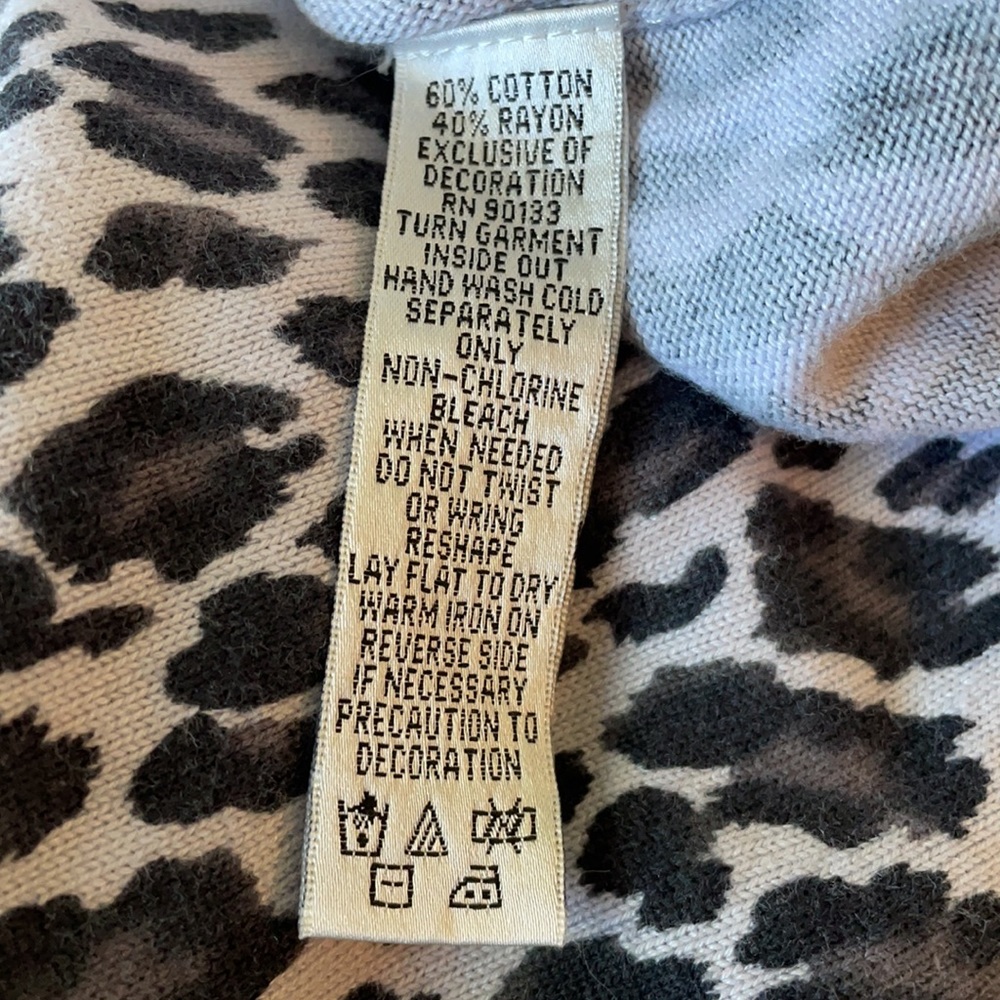 Quacker Factory Button Down Cardigan Bling Sz-Lg - image 8